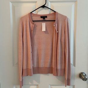 Ann Taylor pink cardigan